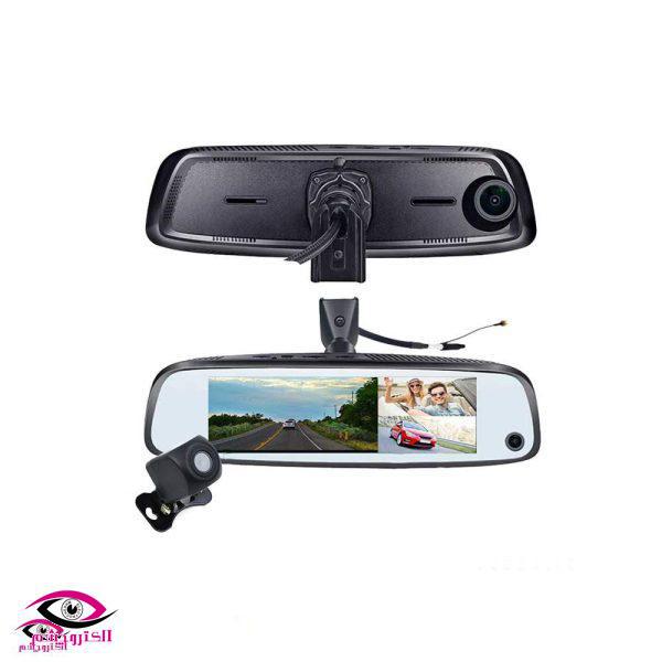 آینه مانیتوردار سیمکارتی 3 لنزه خودرو مدل K3000