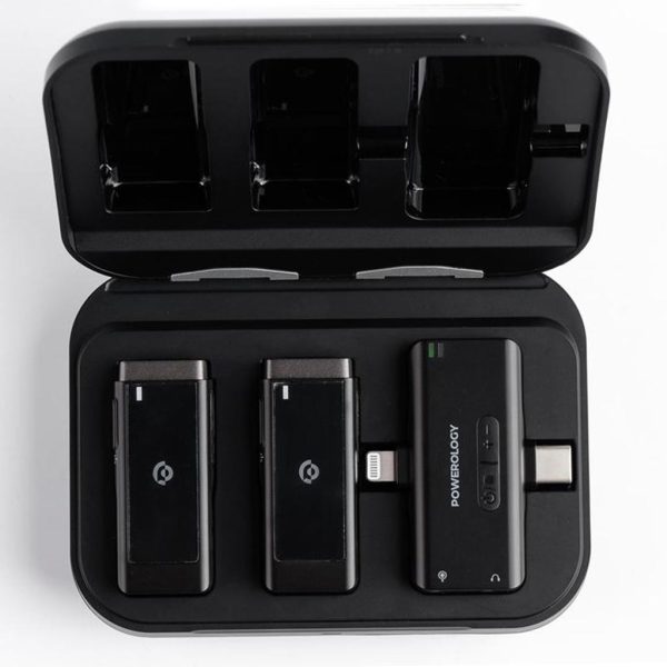 میکروفون وایرلس دو مخاطبه پاورولوژی مدل Powerology Pwmic2bk