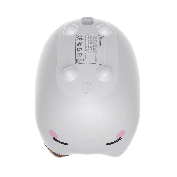 چراغ خواب کودک طرح گربه باسئوس Baseus Cute Cat Silicone Night Light A02