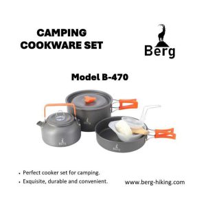 ست 3 تکه ظروف پخت و پز کوهنوردی Berg مدل B-470