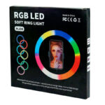 رینگ لایت مدل RGB MJ30 همراه با سه پایه