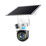 دوربین اسپید دام دو لنز 4K خورشیدی سیمکارتی V380 مدل DA808