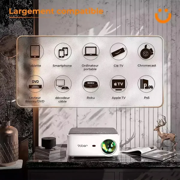 ویدئو پروژکتور یابر مدل yaber v6
