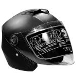کلاه کاسکت بدون فک برند tsp مدل mb-31 مشکی براق