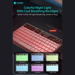 کیبورد بیسیم شفاف کوتسی مدل coteci punk wireless keyboard transparent 84012
