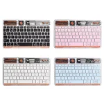 کیبورد بیسیم شفاف کوتسی مدل wireless keyboard transparent 84012