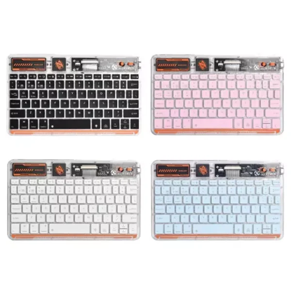 کیبورد بیسیم شفاف کوتسی مدل wireless keyboard transparent 84012