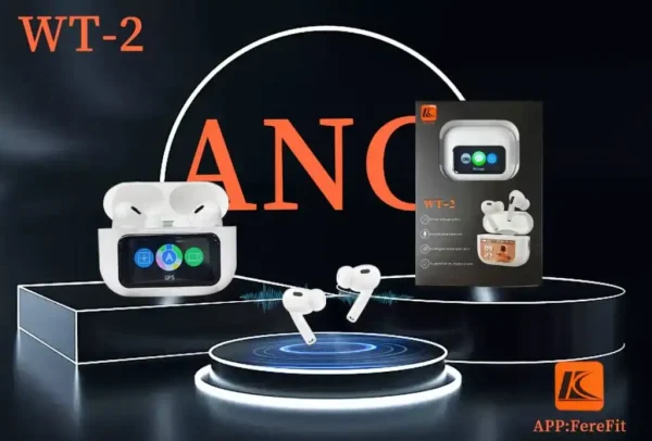 ایرپاد هوشمند با نمایشگر لمسی مدل WT-2 ا SMART AIRPOD WT-2