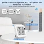 سنسور دما و رطوبت هوشمند با نمایشگر MOES مدل WSS-TH
