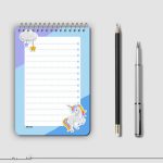 دفترچه یادداشت یونیکورن کد fiory 2114 به همراه جامدادی