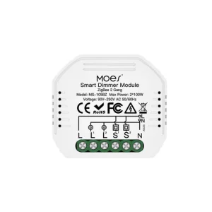 ماژول دیمر دو کانال هوشمند زیگبی MOES مدل 100W*2