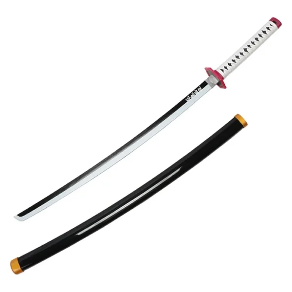 ست شمشیر بازی چوبی 1 متری مدل گیو تومیوکا طرح شیطان کش کد 03