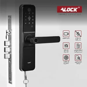 دستگیره هوشمند alock اثر انگشتی دوربین دار مدل S300+ camera