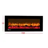 شومینه‌ برقی مدل 50*100 سانتی‌متر تک بعدی(بدون المنت گرمایشی)