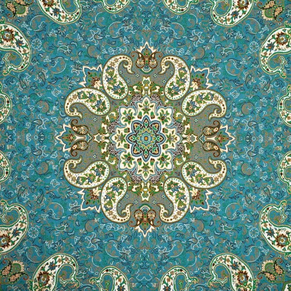رومیزی ترمه شیک طرح مربع سپهر - Image 2