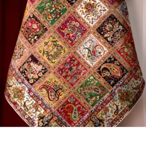 رومیزی ترمه مربع طرح پارسیان