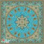 رومیزی ترمه مربع طرح فردوس