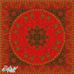 رومیزی ترمه مربع طرح فردوس