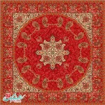 رومیزی ترمه مربع طرح فردوس