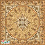 رومیزی ترمه مربع طرح فردوس