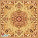 رومیزی ترمه مربع طرح گلدیس