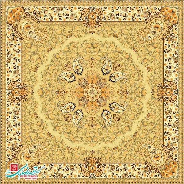 رومیزی ترمه مربع طرح هامون