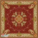 رومیزی ترمه مربع طرح هامون