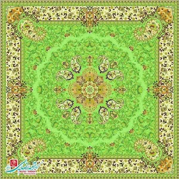 رومیزی ترمه مربع طرح هامون