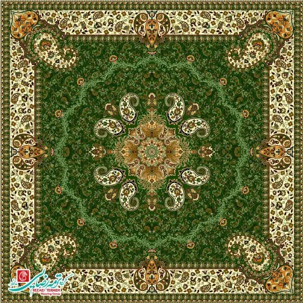 رومیزی ترمه مربع طرح هامون