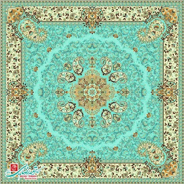 رومیزی ترمه مربع طرح هامون