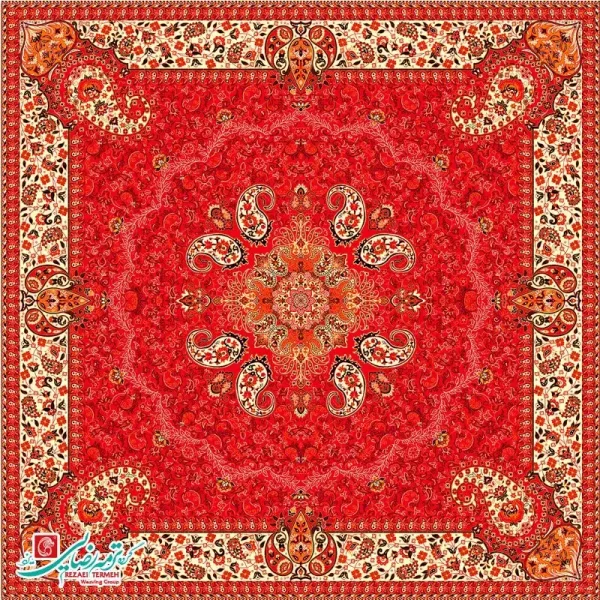رومیزی ترمه مربع طرح هامون