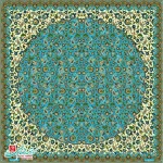 رومیزی ترمه مربع طرح مهتاب