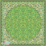 رومیزی ترمه مربع طرح مهتاب