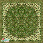 رومیزی ترمه مربع طرح مهتاب