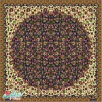 رومیزی ترمه مربع طرح مهتاب