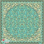 رومیزی ترمه مربع طرح مهتاب
