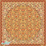رومیزی ترمه مربع طرح مهتاب