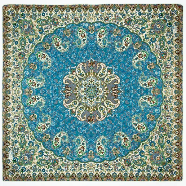 رومیزی ترمه شیک طرح مربع سپهر