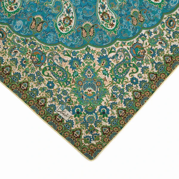 رومیزی ترمه شیک طرح مربع سپهر - Image 4