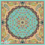 رومیزی مربع ترمه طرح میترا