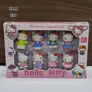 مجموعه فیگور مدل هلو کیتی Hello Kitty بسته 8 عددی