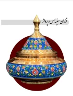 قندان مس و پرداز مدل سفینه ای
