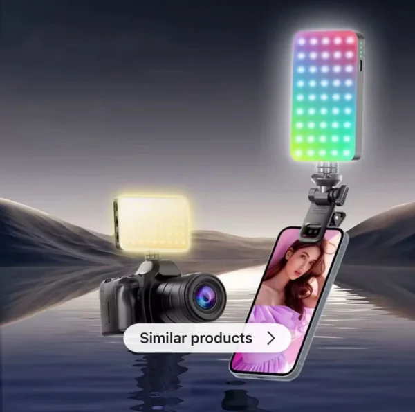نور RGB شارژی D10S با باتری 3000 میلی آمپری - Image 2