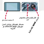دوربین ثبت وقایع خودرو مدل fullHD DRIVER 2024