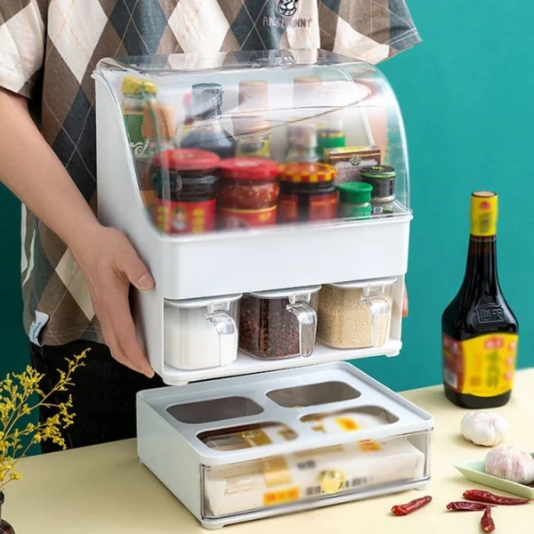 باکس جا ادویه و پاسماوری سه طبقه برند Arow وارداتی اصل اورجینال