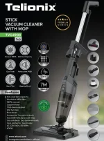 جاروبرقی ایستاده و تی دار تلیونیکس مدل TVC4908