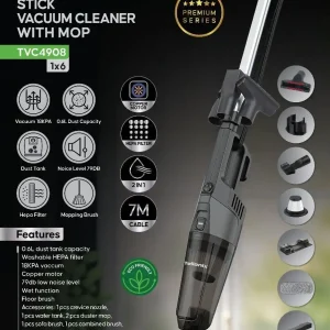 جاروبرقی ایستاده و تی دار تلیونیکس مدل TVC4908