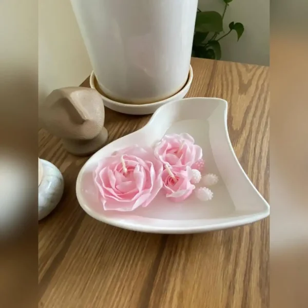شمع طرح گل رز