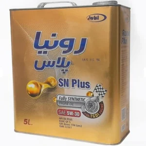 روغن موتور ایرانول رونیا پلاس +5w30 SN حجم 5 لیتر