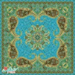 رومیزی ترمه مربع طرح سپند